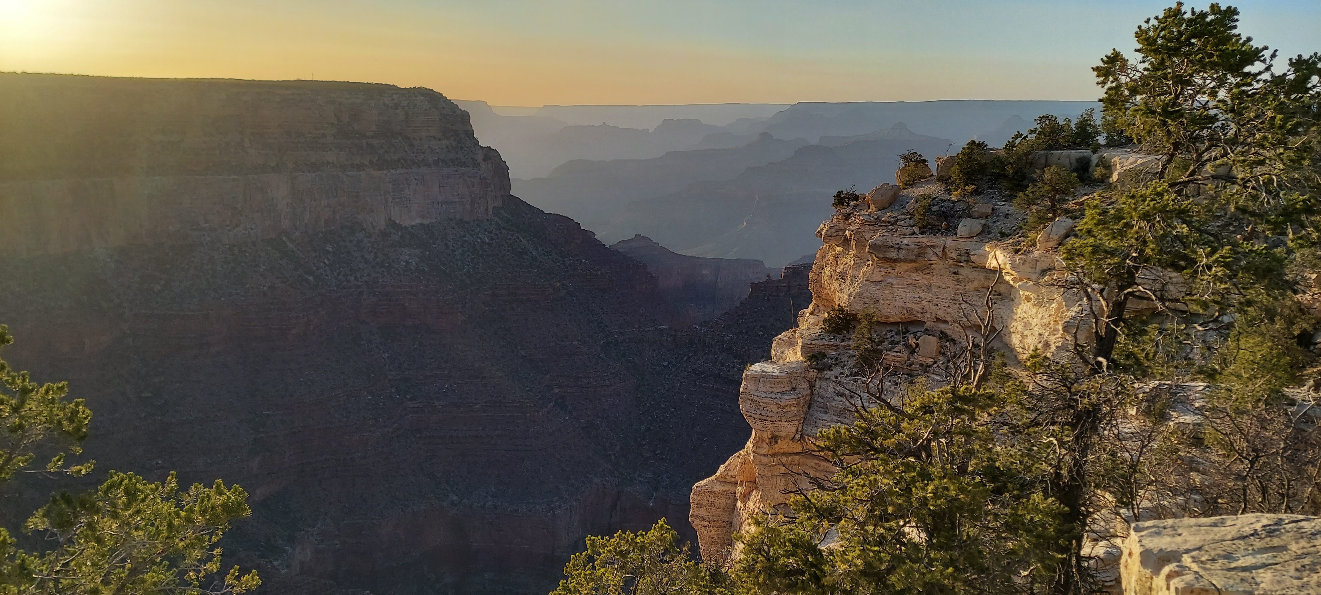 Sunset over the Grand Canyon