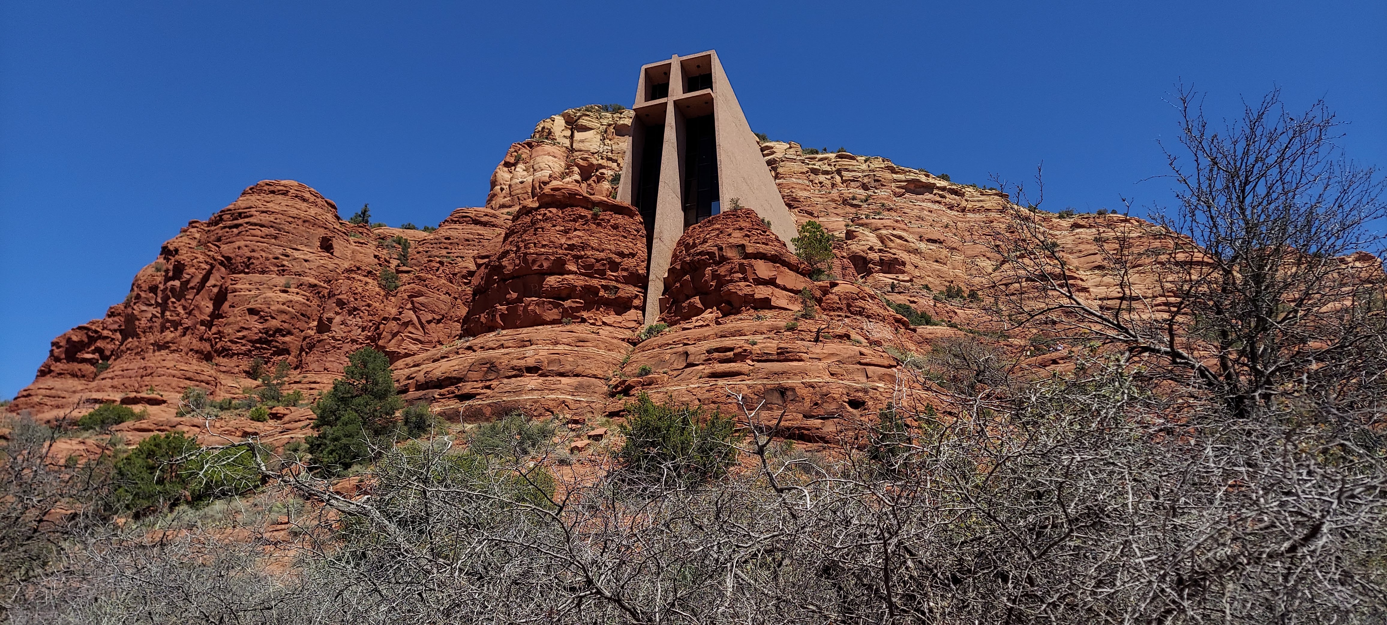 Chapel in the rocks in Arizona